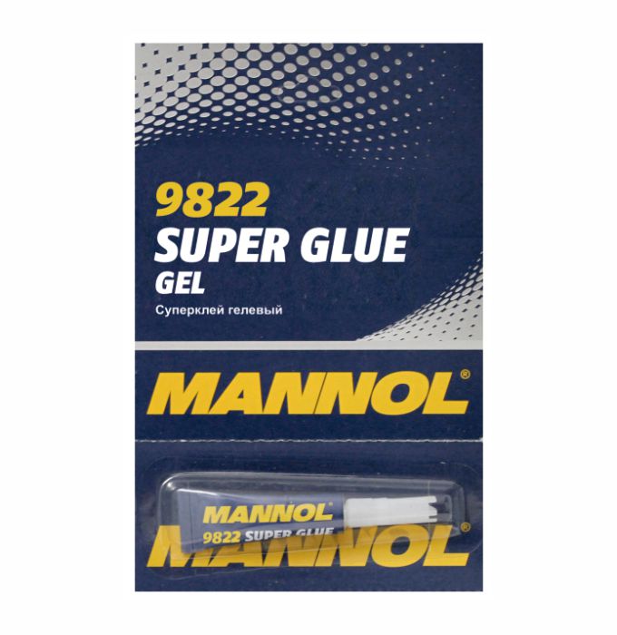 Суперклей гелевый Mannol 9822 Super Glue Gel 3 г, Клей / Герметик